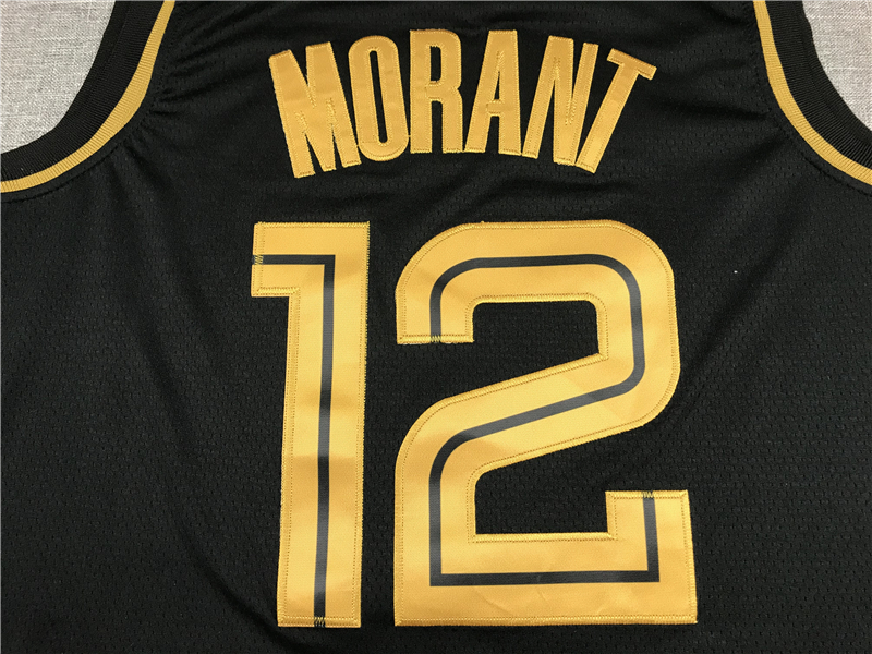 Men's Memphis Grizzlies Ja Morant #12 Black Replica Fast Break Jersey