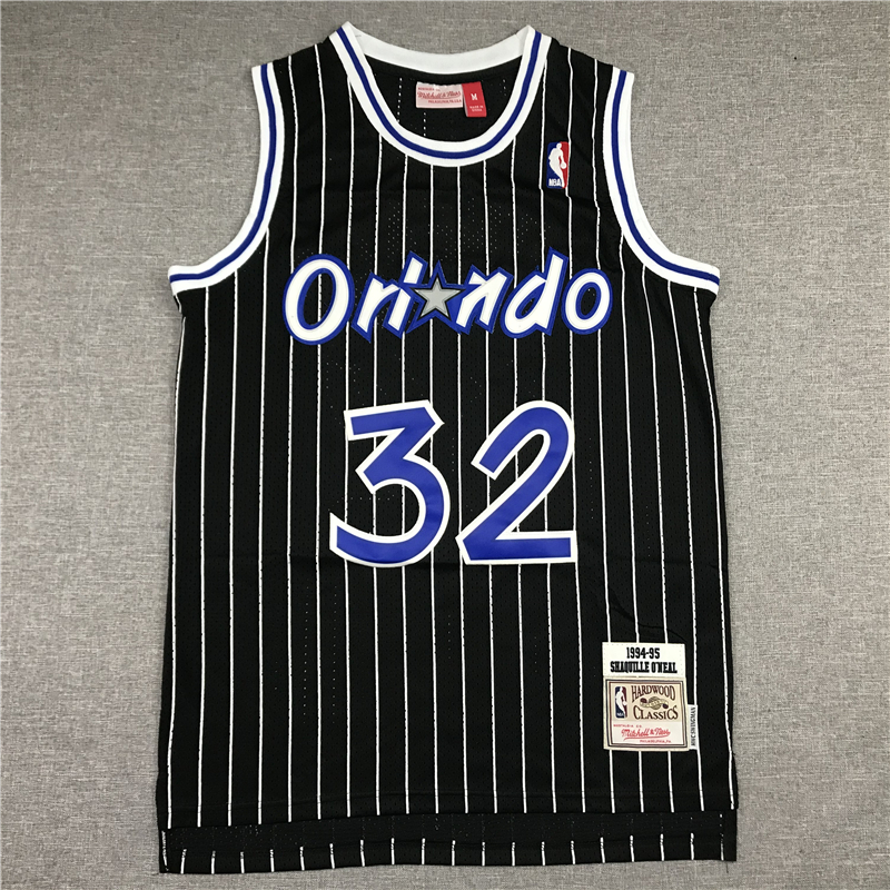Men's Orlando Magic Shaquille O'Neal Black Classics 1994-95 Swingman Jersey