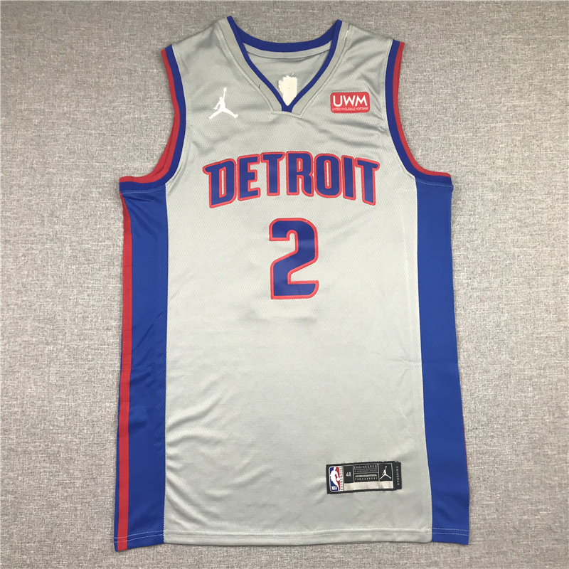 Men's Detroit Pistons Cade Cunningham Gray 2021/22 Swingman Player Jersey
