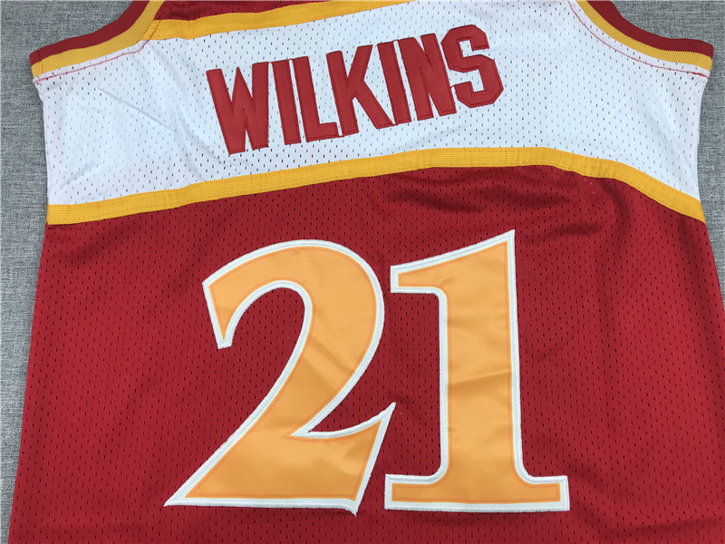 Men's Atlanta Hawks Dominique Wilkins 1986-87 Red Hardwood Classics Swingman Jersey