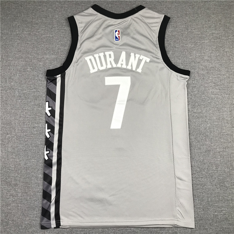 Men's Brooklyn Nets Kevin Durant Gray 2019 Fast Break Player Movement Jersey
