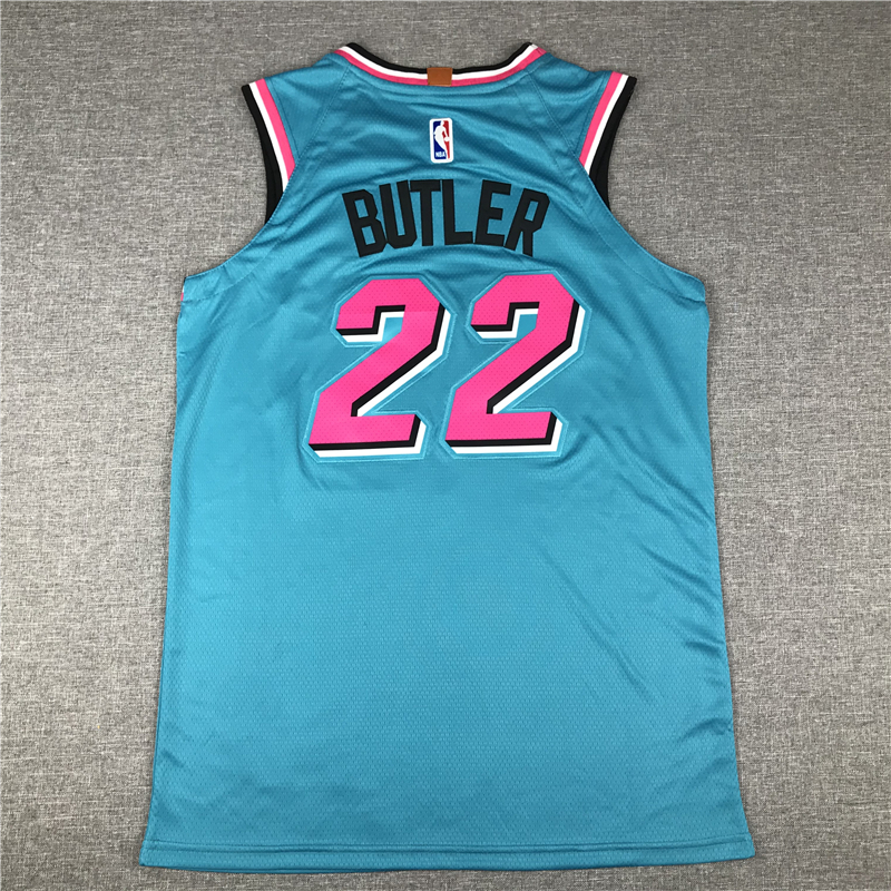 Men's Miami Heat Jimmy Butler #22 NBA Blue Swingman Jersey