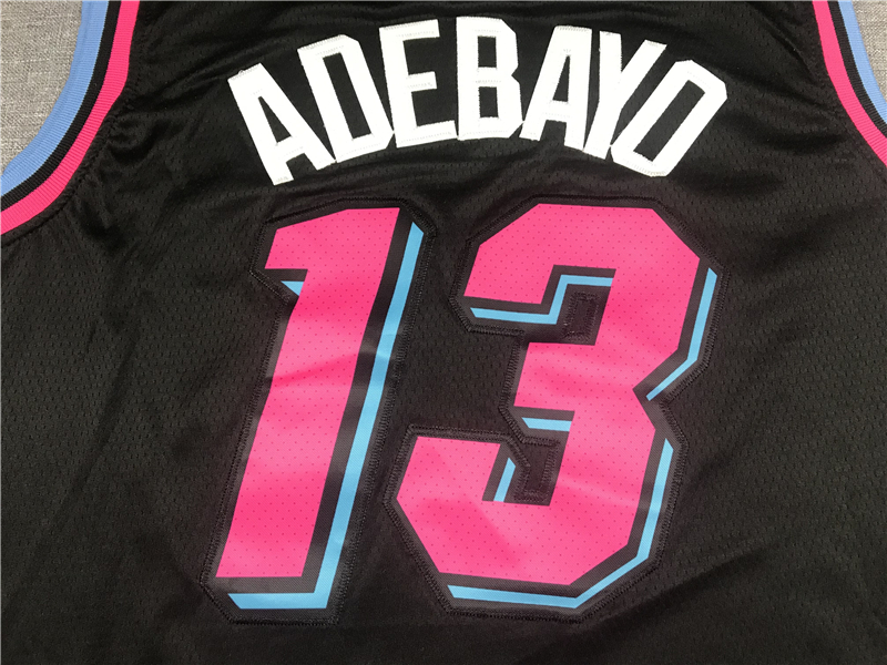 Men's Miami Heat Bam Adebayo #13 Black Swingman Player Jersey