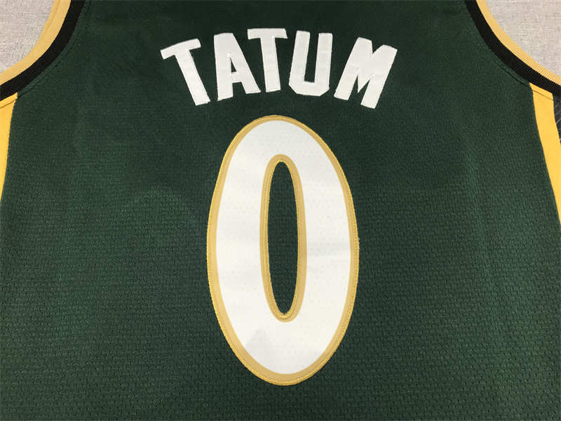 Men's Boston Celtics Jayson Tatum #0 Green 2022/23 Swingman Jersey - City Edition