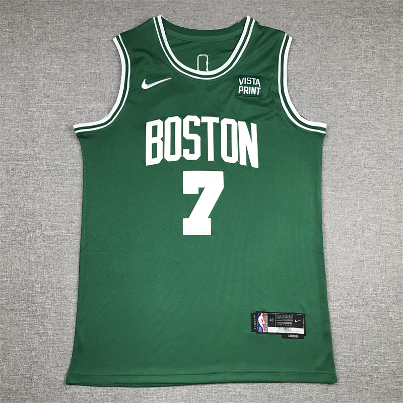 Men's Boston Celtics Jaylen Brown #7 Green 2022/23 Swingman Jersey - Icon Edition
