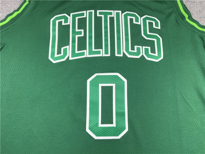 Men's Boston Celtics Jayson Tatum #0 Green Swingman Player Jersey