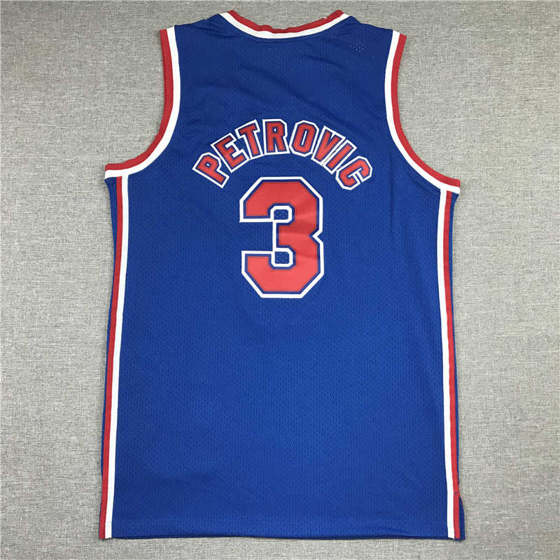 Men's Brooklyn Nets Drazen Petrovic 1992-93 Hardwood Classics Swingman Jersey