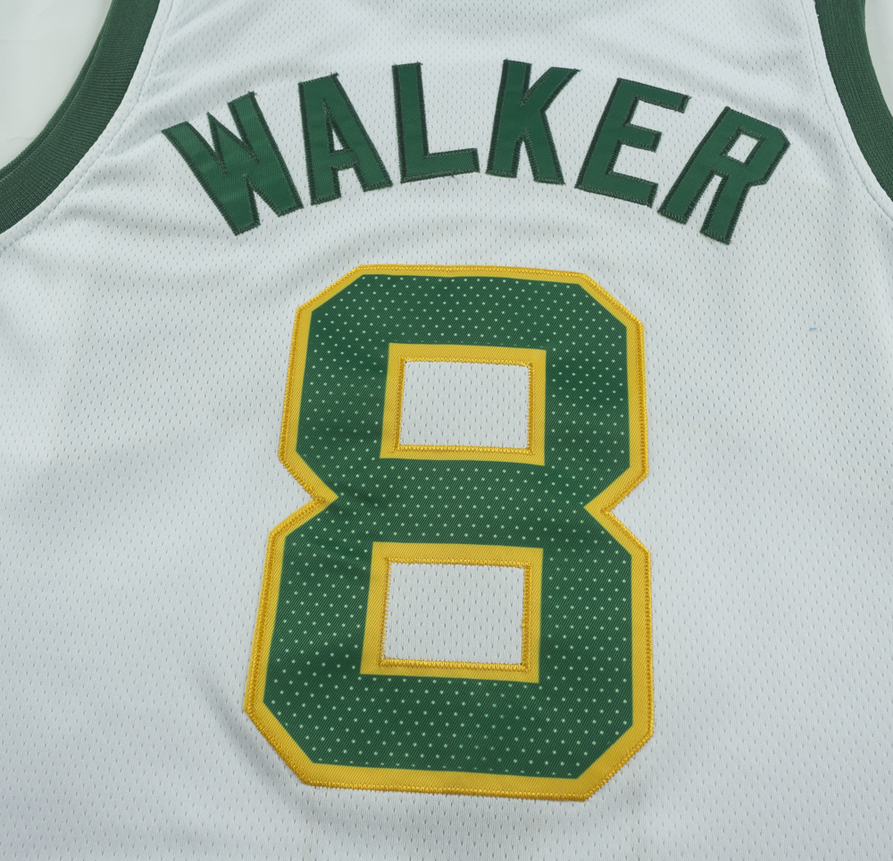 Men's Boston Celtics Kemba Walker #8 White Game Jersey