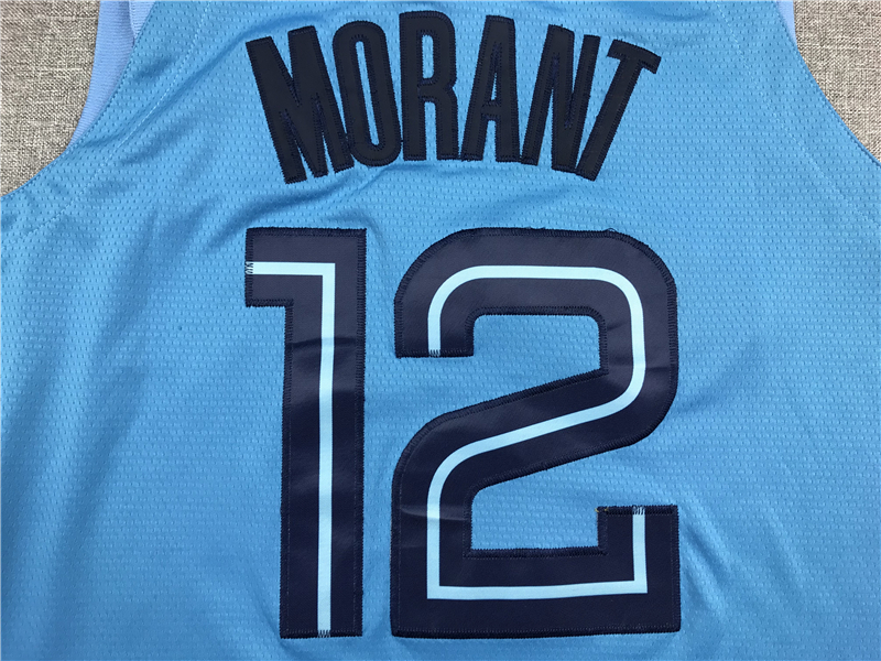 Men's Memphis Grizzlies Ja Morant #12 Blue Replica Fast Break Jersey