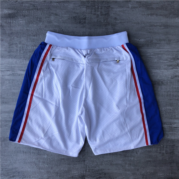 Men's Philadelphia 76ers White Basketball Shorts