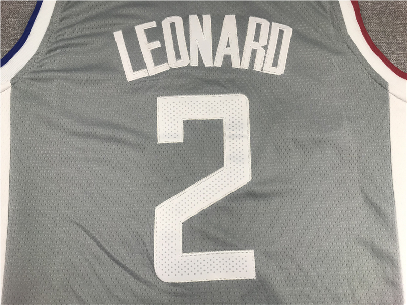 Men's LA Clippers Kawhi Leonard Gray 2020/21 Swingman Jersey - Earned Edition