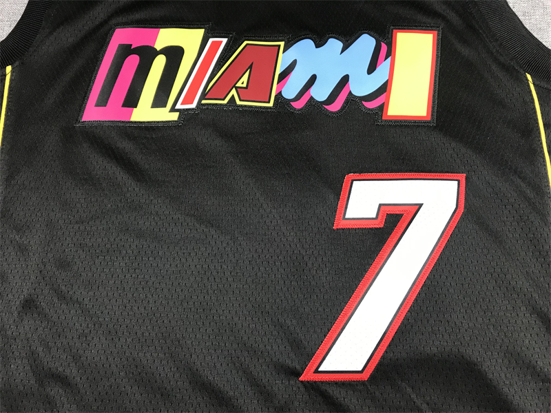 Men's Miami Heat Kyle Lowry #7 Black Swingman Player Jersey - City Edition