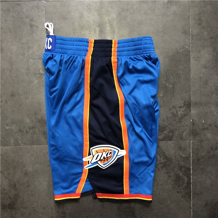 Men's Oklahoma City Thunder Icon Edition Swingman Blue Performance Shorts