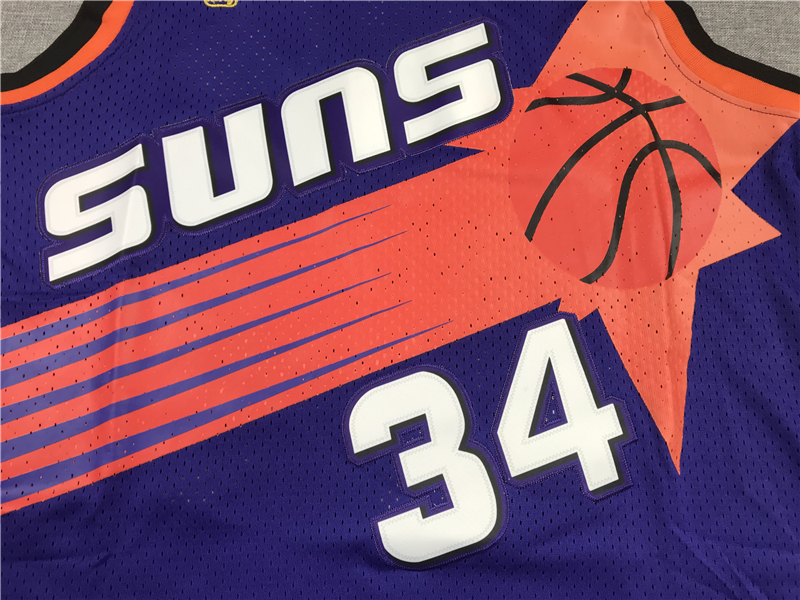 Men's Phoenix Suns Charles Barkley #34 Purple 1992-93 Swingman Jersey