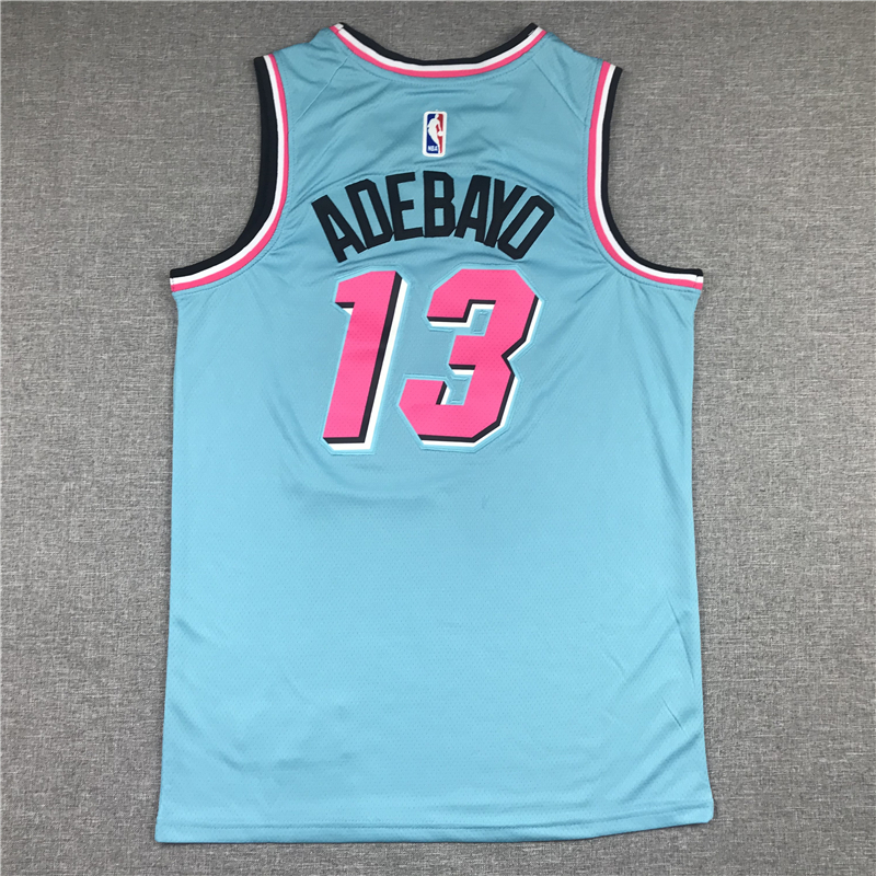 Men's Miami Heat Bam Adebayo #13 Blue Swingman Player Jersey