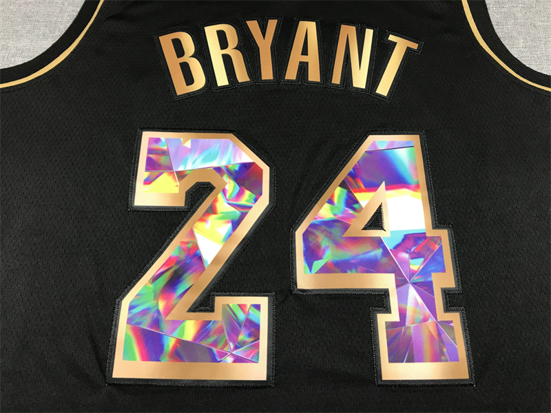 Men's Los Angeles Lakers Kobe Bryant #24 Black Swingman Jersey
