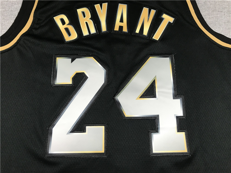 Men's Los Angeles Lakers Kobe Bryant #24 NBA Black Player Jersey