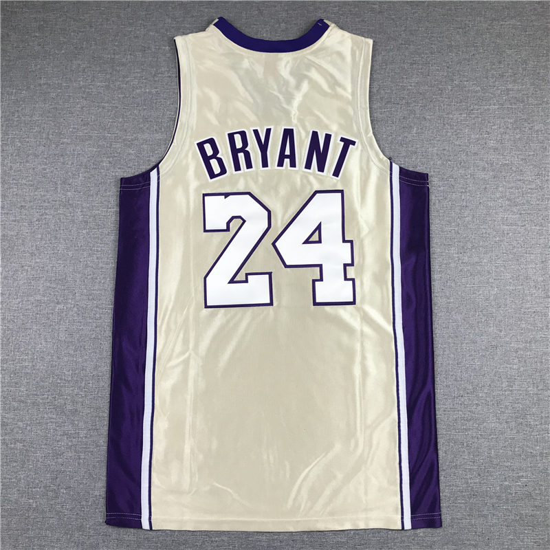 Men's Los Angeles Lakers Kobe Bryant Gold Hall of Fame Hardwood Classics Jersey