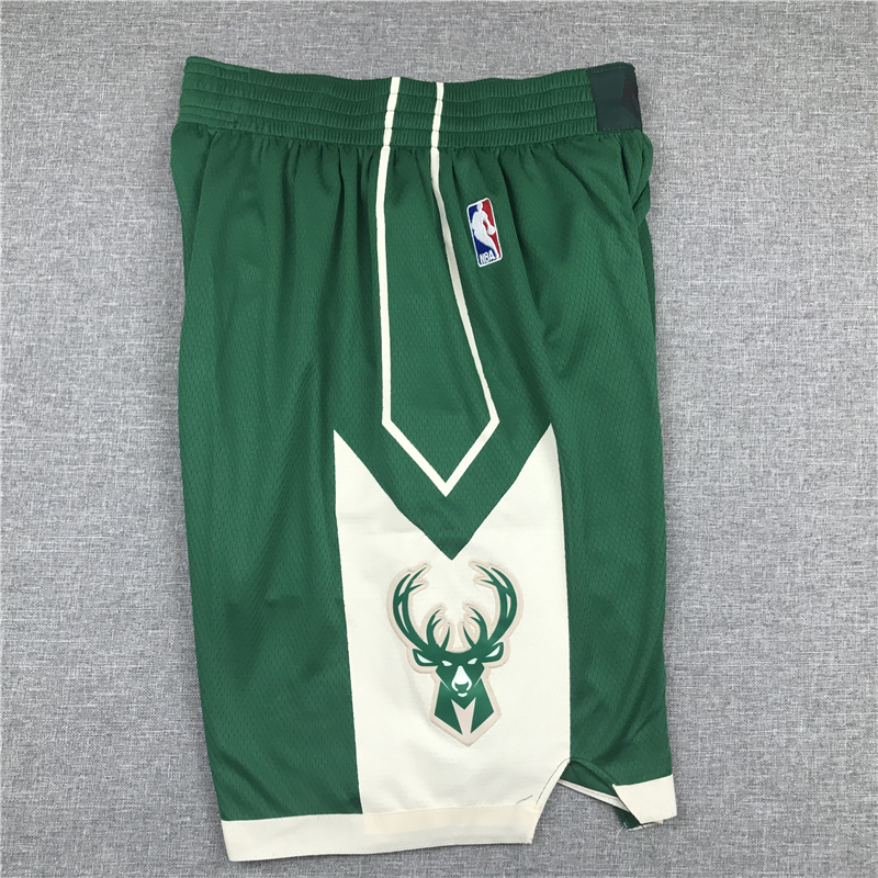 Men's Milwaukee Bucks Green Basketball Shorts