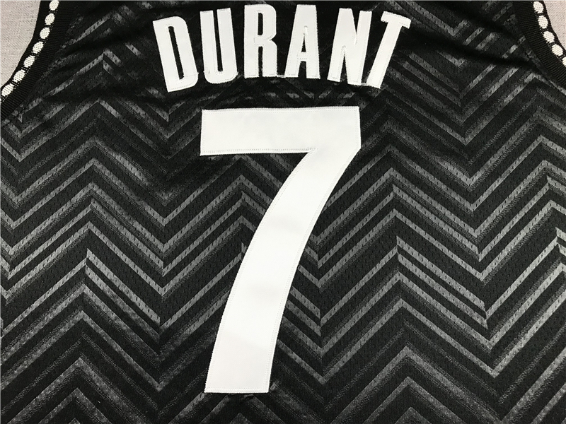 Men's Brooklyn Nets Kevin Durant #7 Black 2020/21 Swingman Player Jersey