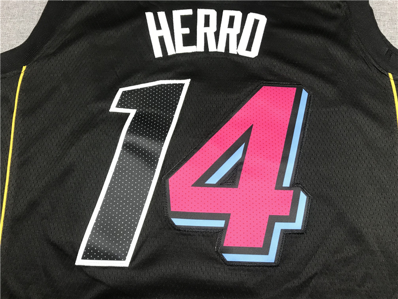 Men's Miami Heat Tyler Herro #14 Black Swingman Player Jersey - City Edition