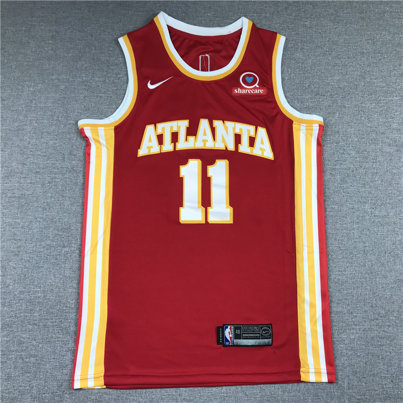 Men's Atlanta Hawks Trae Young #11 Red 2019/20 Swingman Jersey