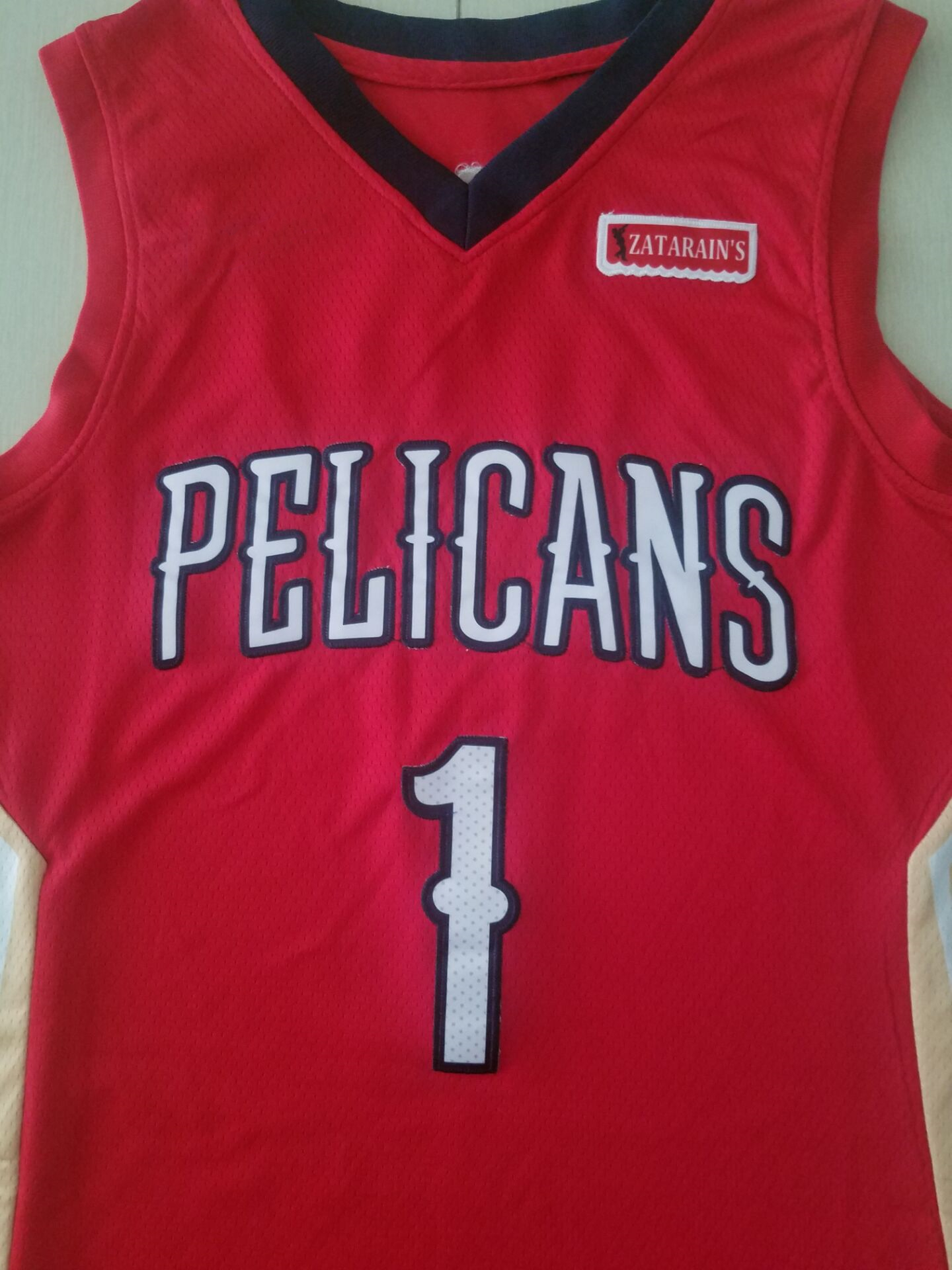Men's New Orleans Pelicans Zion Williamson #1 NBA Red Swingman Jersey