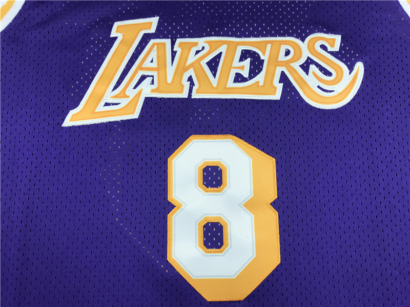 Men's Los Angeles Lakers Kobe Bryant 1996-97 Purple Hardwood Classics Authentic Jersey