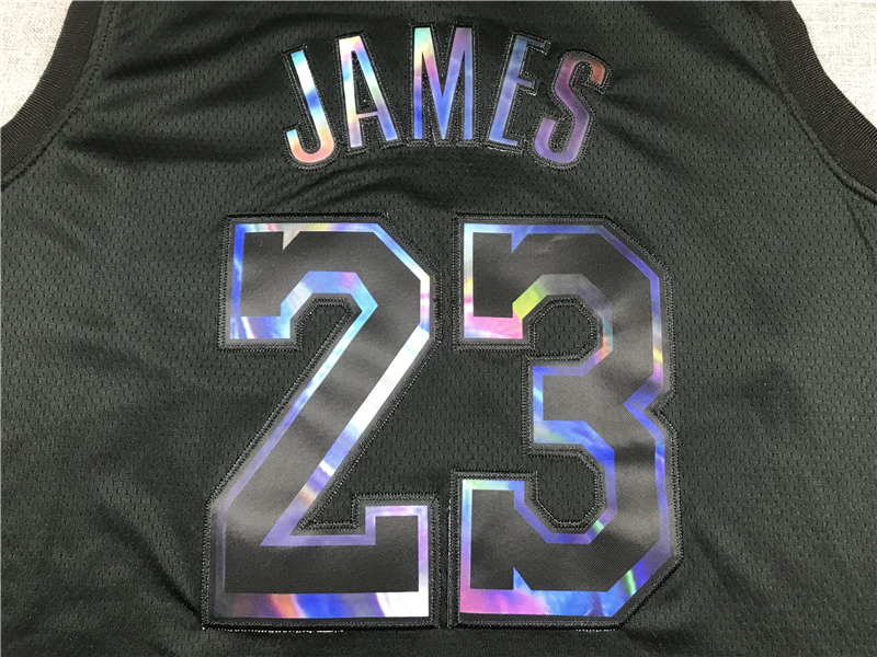 Men's Los Angeles Lakers LeBron James #23 Black Player Jersey