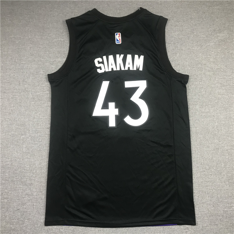 Men's Toronto Raptors Pascal Siakam Black/Purple 2020/21 Swingman Player Jersey
