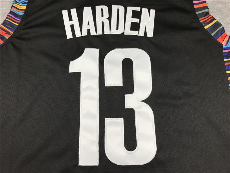 Men's Brooklyn Nets James Harden #13 NBA Black Fashion Jersey - City Edition