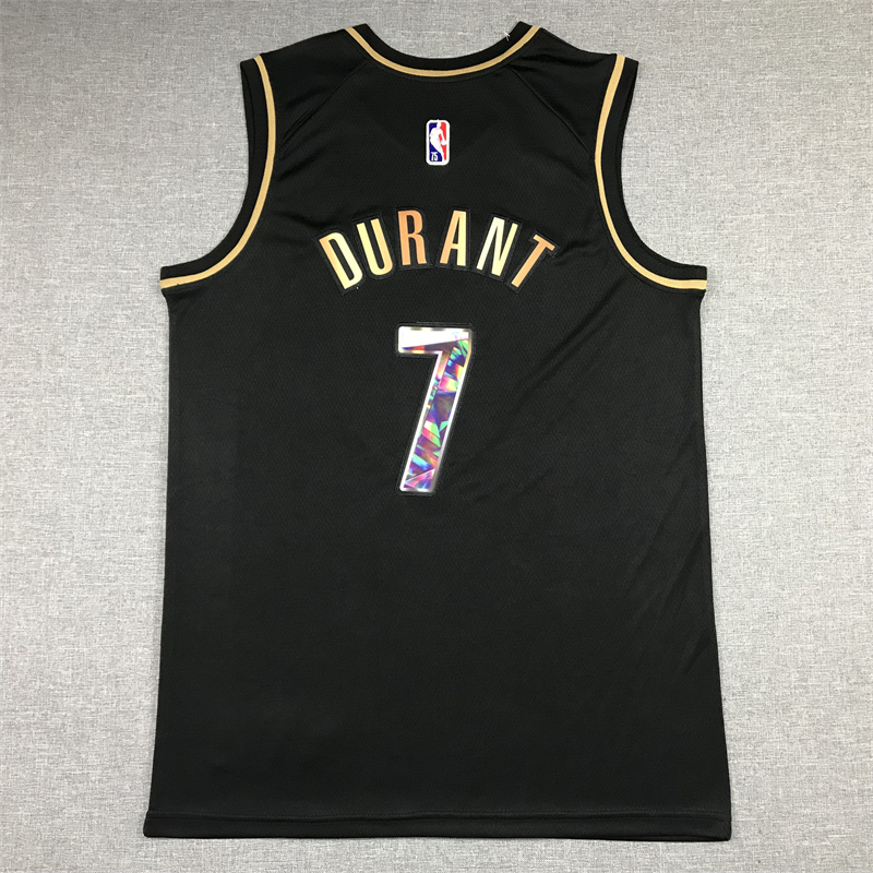 Men's Brooklyn Nets Kevin Durant #7 Black Swingman Player Jersey