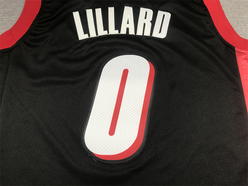 Men's Portland Trail Blazers Damian Lillard Black Swingman Jersey - City Edition
