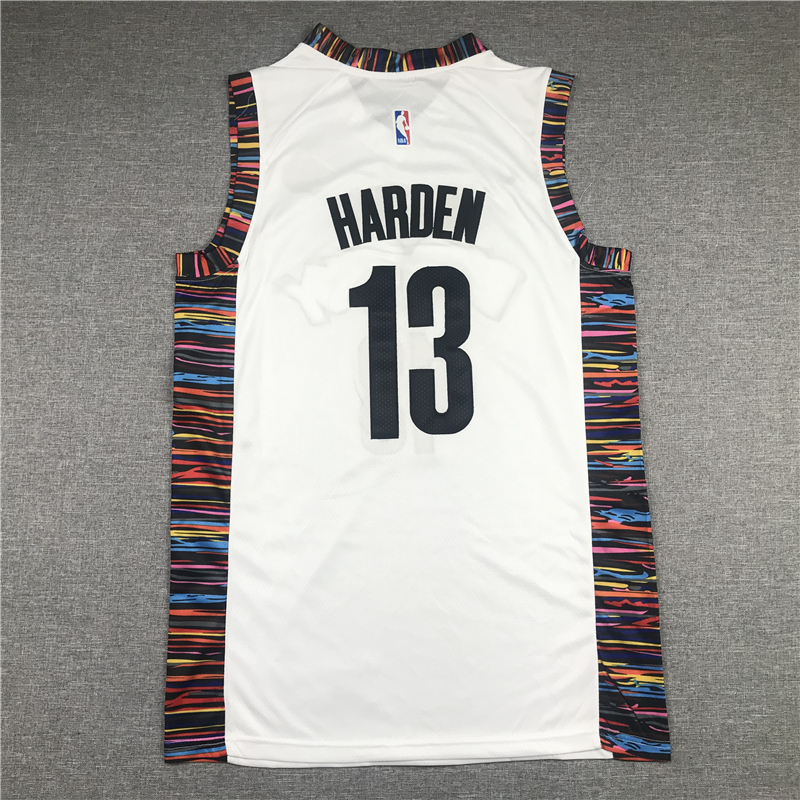 Men's Brooklyn Nets James Harden #13 White Swingman Jersey - City Edition