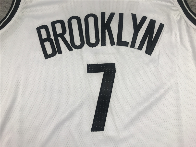 Men's Brooklyn Nets Kevin Durant White 2019 Fast Break Player Movement Jersey