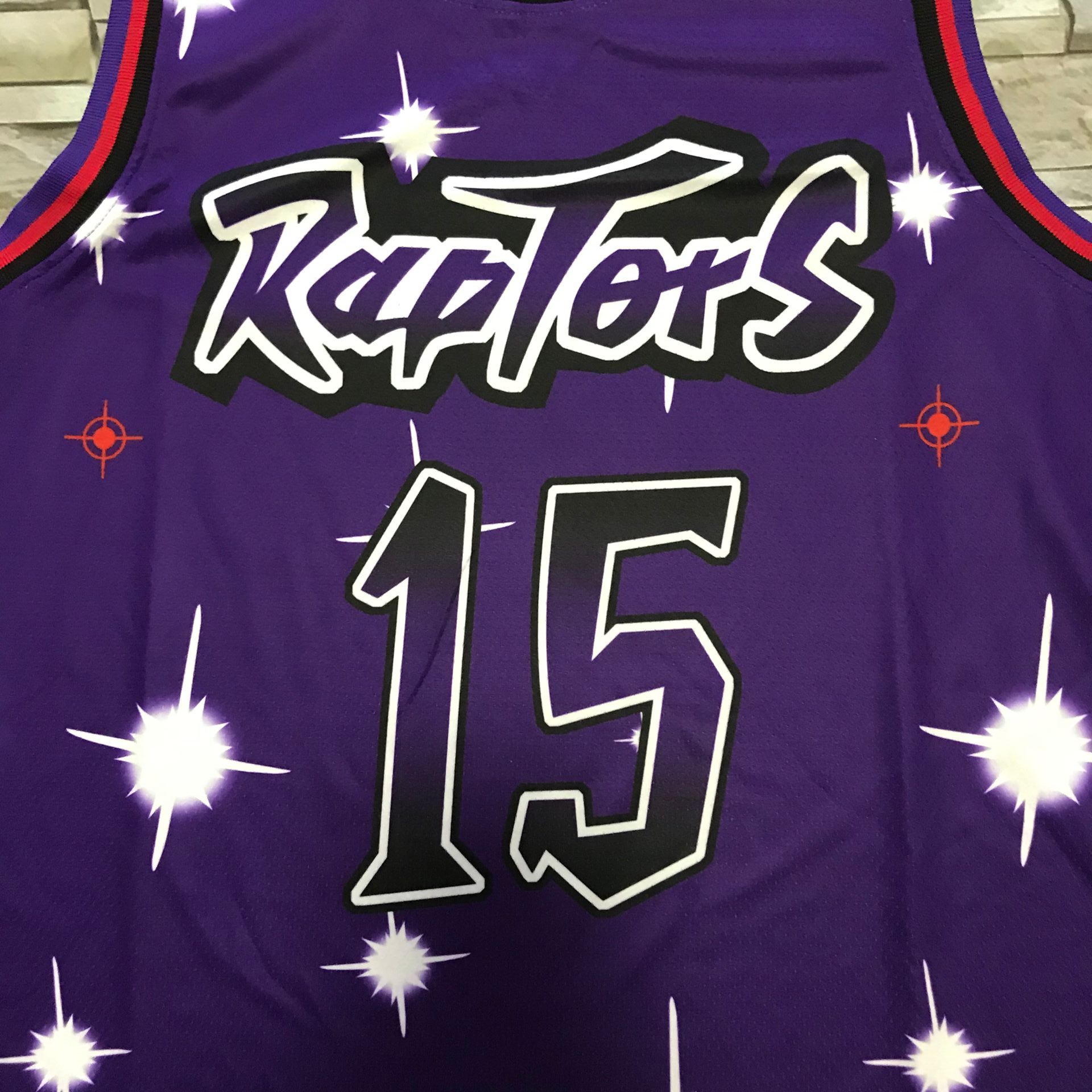 Men's Toronto Raptors Vince Carter Purple Hardwood Classics Swingman Jersey