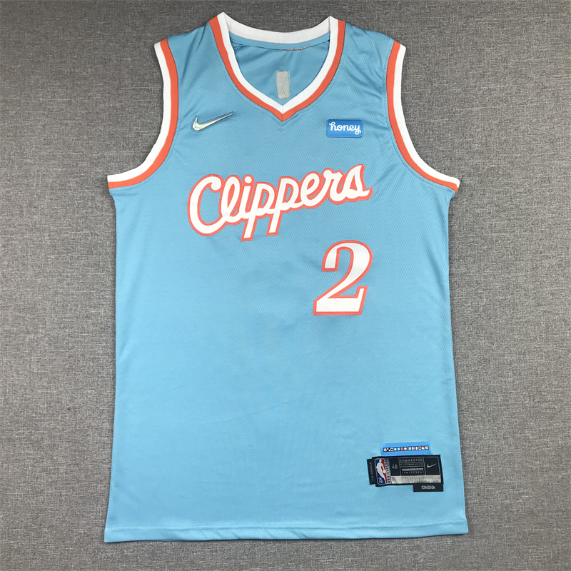 Men's LA Clippers Kawhi Leonard Blue 2021/22 Swingman Jersey - City Edition