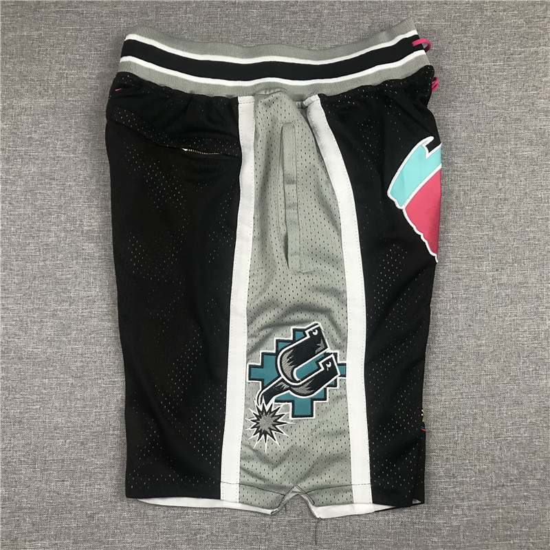 Men's San Antonio Spurs Black Basketball Shorts