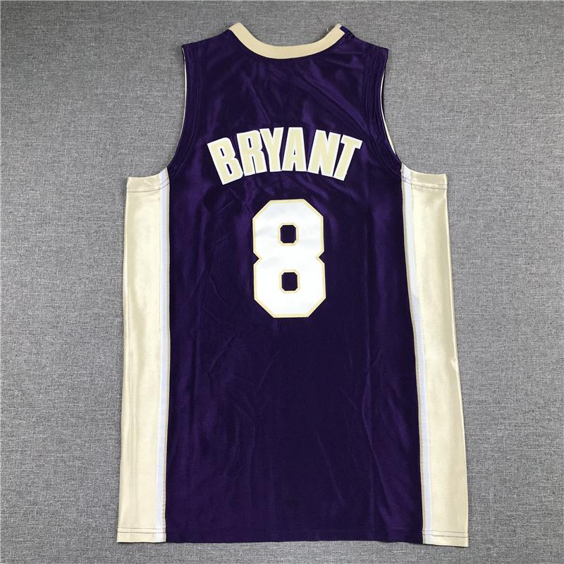 Men's Los Angeles Lakers Kobe Bryant Purple Hall of Fame Hardwood Classics Jersey