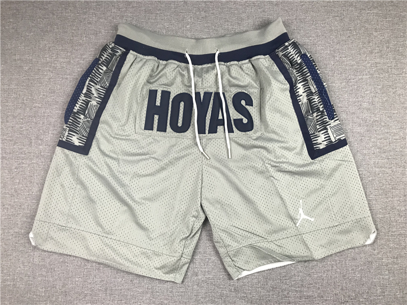 Men's Georgetown Hoyas NCAA Basketball Gray Pocket Shorts