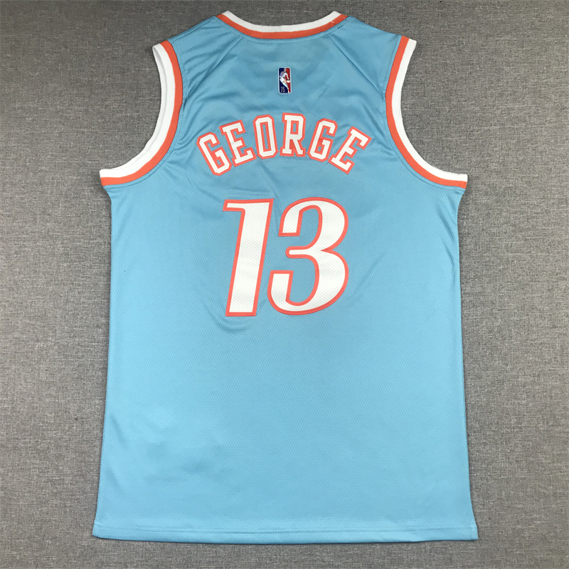 Men's LA Clippers Paul George Blue 2021/22 Swingman Jersey - City Edition