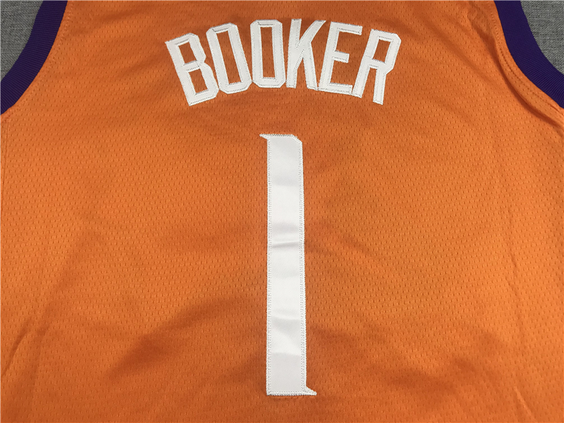 Men's Phoenix Suns Devin Booker Orange 2019/20 Fast Break Replica Player Jersey