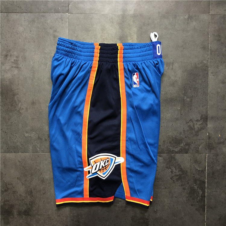 Men's Oklahoma City Thunder Icon Edition Swingman Blue Performance Shorts