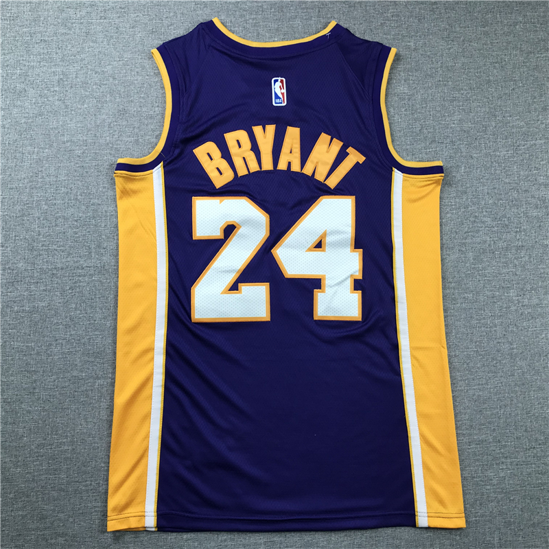 Men's Los Angeles Lakers Kobe Bryant #24 Purple Swingman Player Jersey