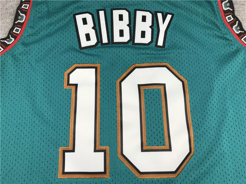 Men's Memphis Grizzlies Mike Bibby #10 Green Classics Swingman Jersey