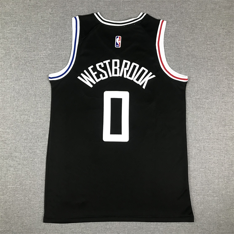 Men's LA Clippers Russell Westbrook #0 Black 2022/23 Fastbreak Jersey - City Edition
