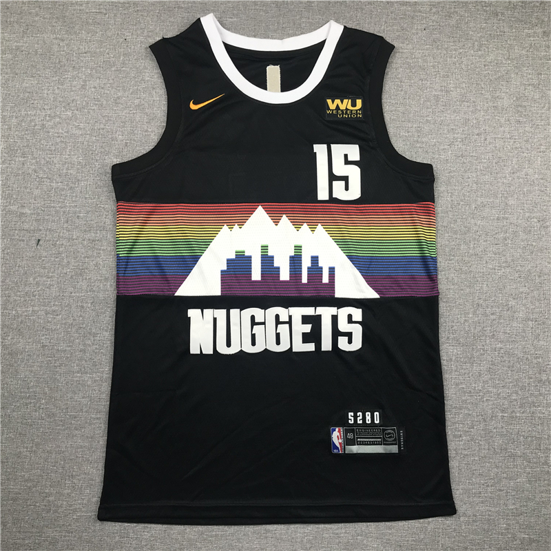 Men's Denver Nuggets Nikola Jokic #15 Black Player Jersey