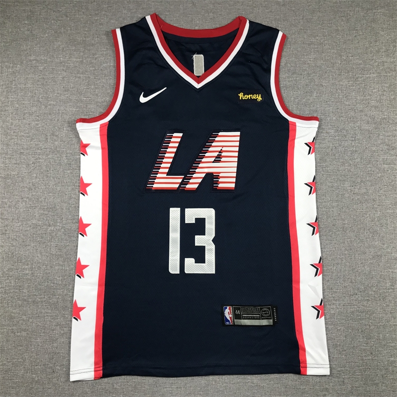 Men's LA Clippers Paul George Nike Navy 2022/23 Swingman Jersey