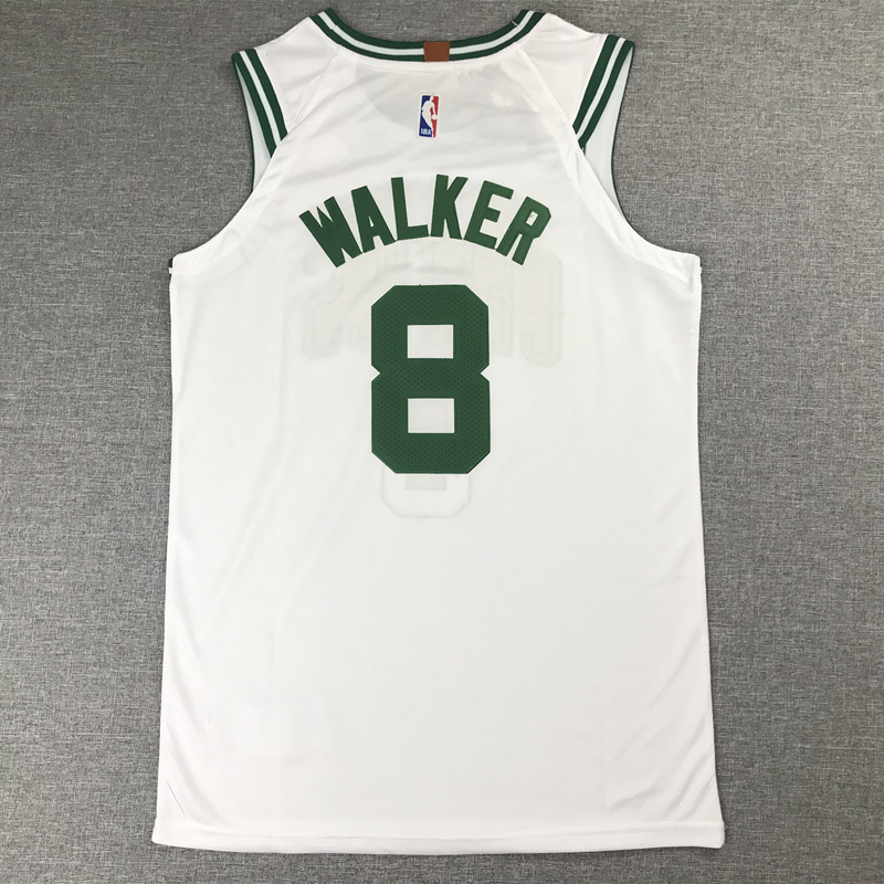 Men's Boston Celtics Kemba Walker #8 NBA White Game Jersey