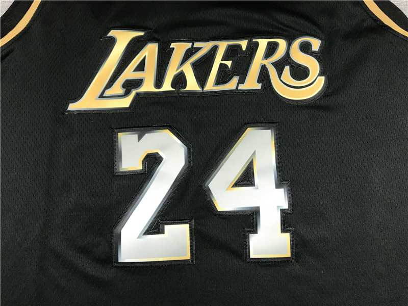 Men's Los Angeles Lakers Kobe Bryant #24 NBA Black Player Jersey